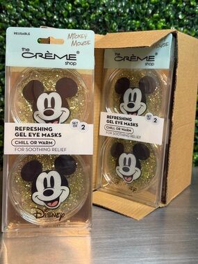 CASE-the Crème Shop Micky Mouse Gel Eye Mask set of 2 in each case pack of 6